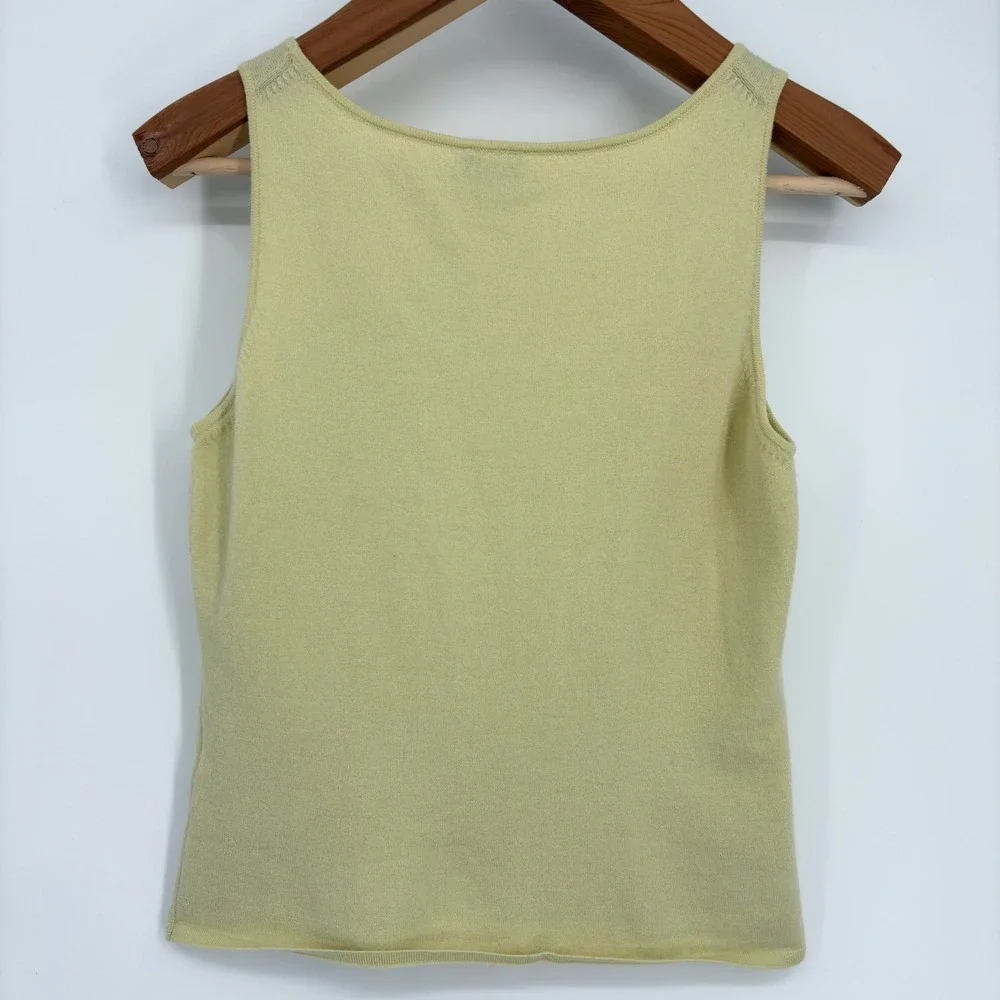 Y2K Eileen Fisher 2 Pc Set Jacket Tank Light Pistachio Merino Wool Hong‎ Kong XS
